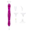 Stylo peinture diamant résine 6 têtes – Couleur E Purple Plastic Tip