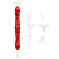 Stylo peinture diamant résine 6 têtes – Couleur E Red Plastic Tips