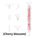 Stylo peinture diamant résine 6 têtes fleur – Couleur Cherry Blossom