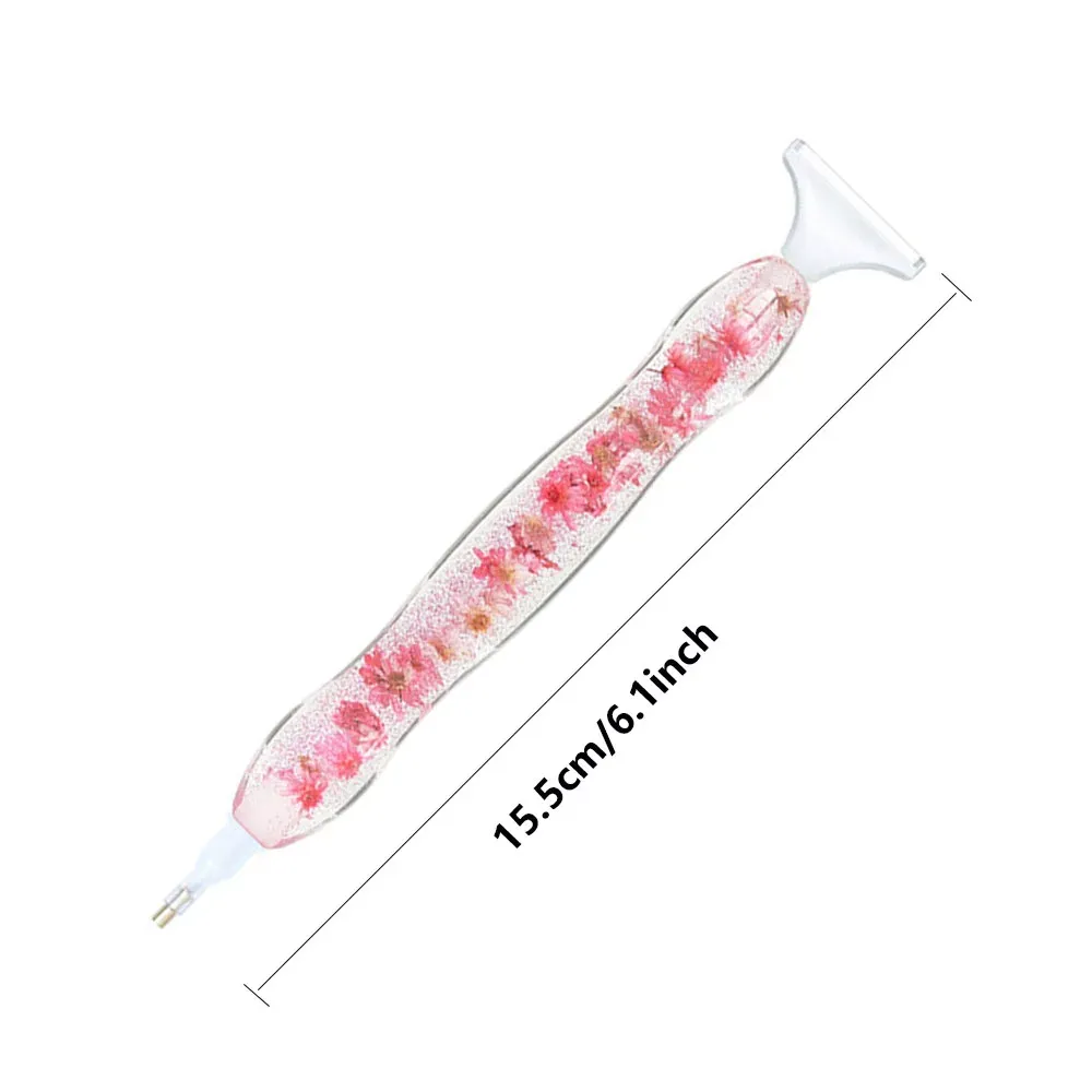 Stylo peinture diamant résine 6 têtes fleur