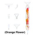 Stylo peinture diamant résine 6 têtes fleur – Couleur Orange Flower