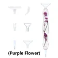 Stylo peinture diamant résine 6 têtes fleur – Couleur Purple Flower