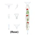 Stylo peinture diamant résine 6 têtes fleur – Couleur Rose