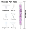 Stylo peinture diamant résine lumineuse 6 têtes – 2