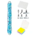 Stylo peinture diamant résine lumineuse 6 têtes – Couleur Blue B