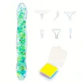 Stylo peinture diamant résine lumineuse 6 têtes – Couleur Green A