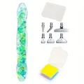 Stylo peinture diamant résine lumineuse 6 têtes – Couleur Green B