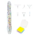 Stylo peinture diamant résine lumineuse 6 têtes – Couleur White A