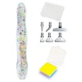 Stylo peinture diamant résine lumineuse 6 têtes – Couleur White B