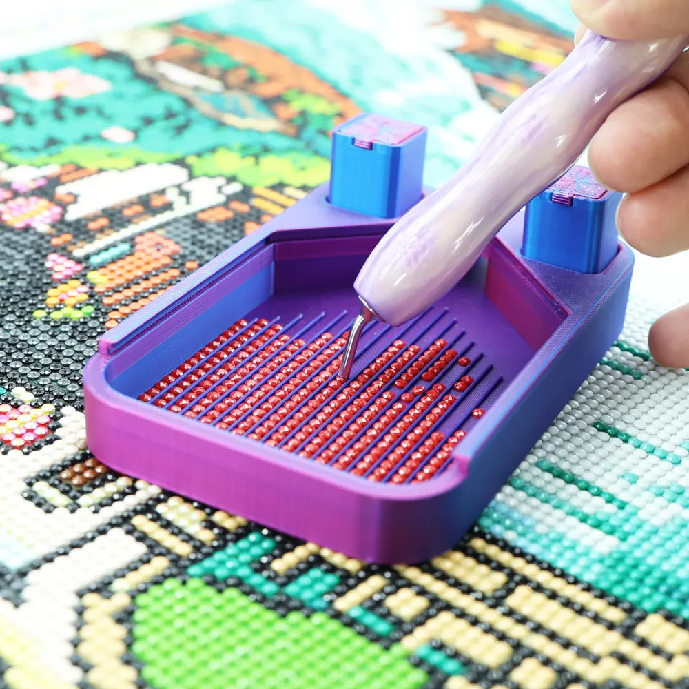Stylo résine peinture diamant double extrémité