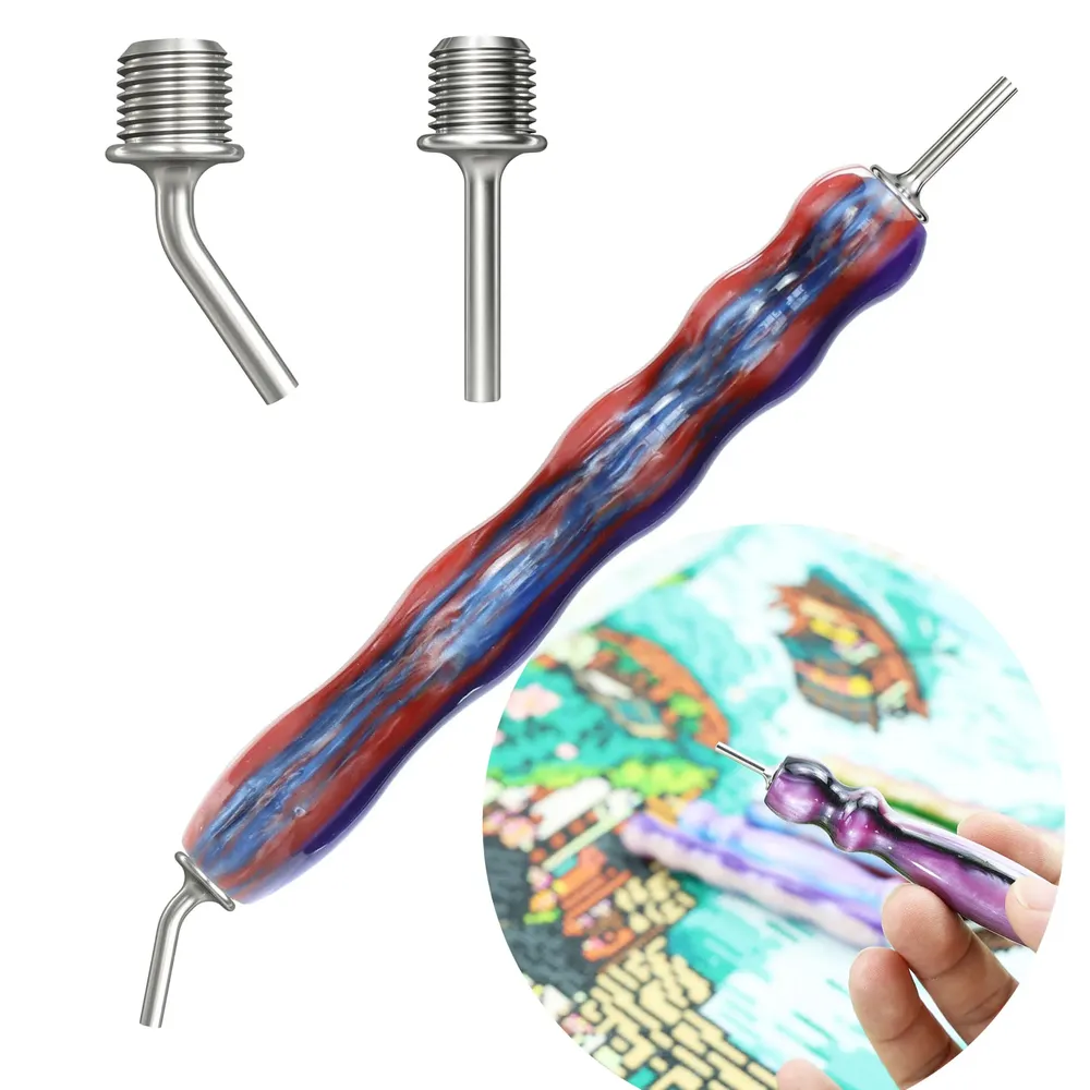 Stylo résine peinture diamant double extrémité