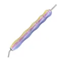 Stylo résine peinture diamant double extrémité – Couleur XBJ H-YellowPurple
