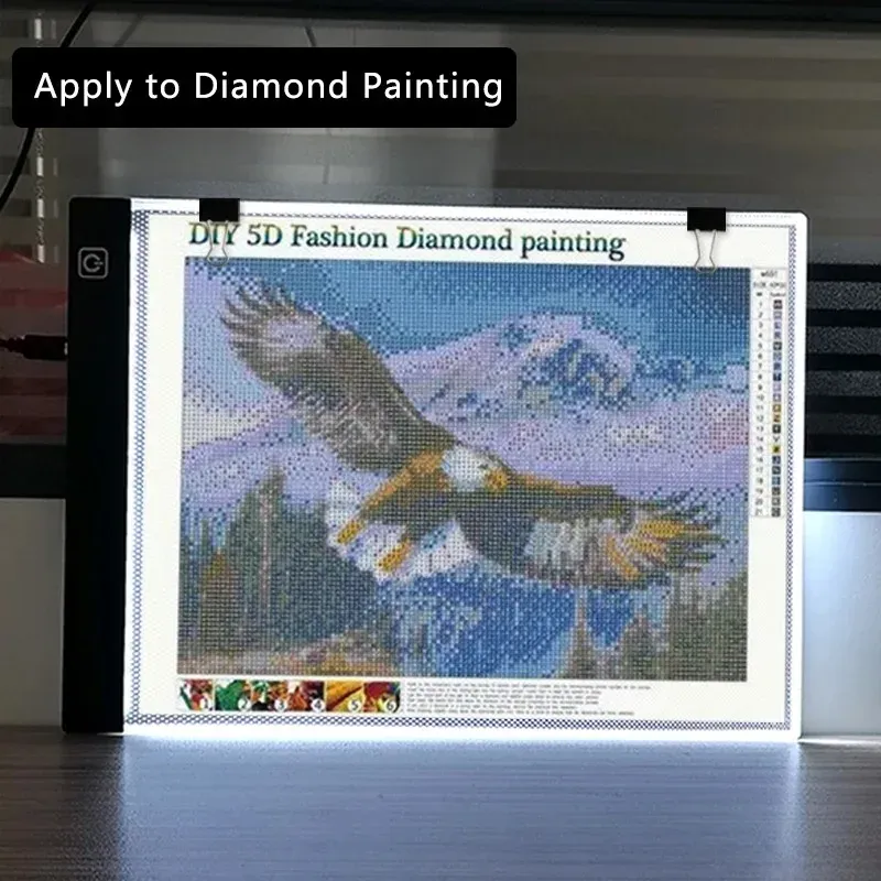 Table lumineuse LED A4 A5 pour peinture diamant