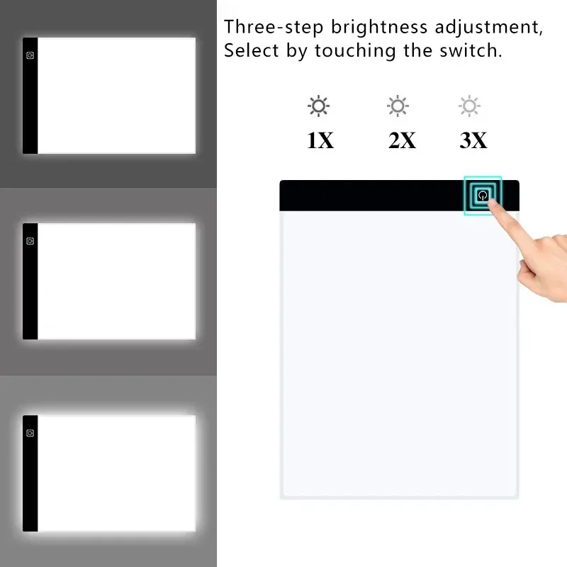 Table lumineuse LED A4 A5 pour peinture diamant