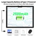 Tablette lumineuse A3 rechargeable pour peinture diamant – 5
