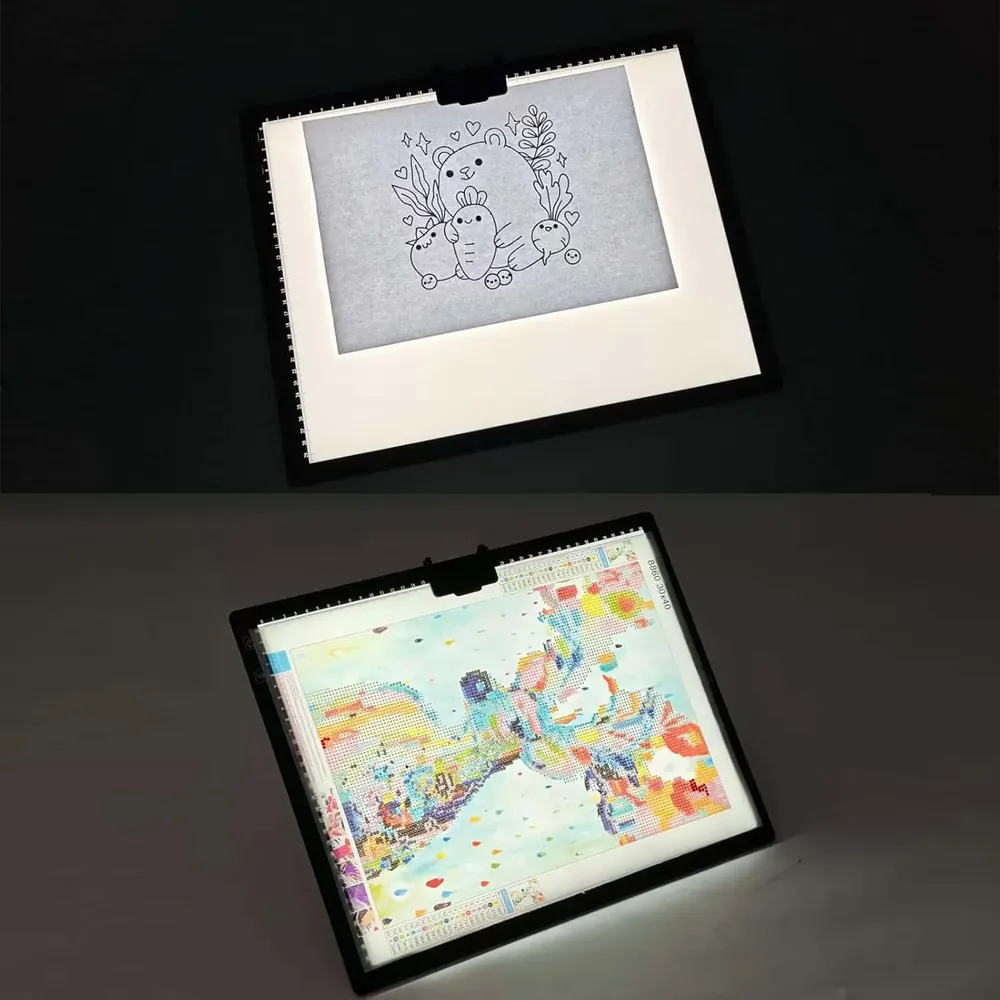 Tablette lumineuse LED A3 rechargeable pour peinture diamant