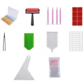 Tablette lumineuse LED A3 réglable avec support pour peinture diamant – Couleur 13pcs Painting kits