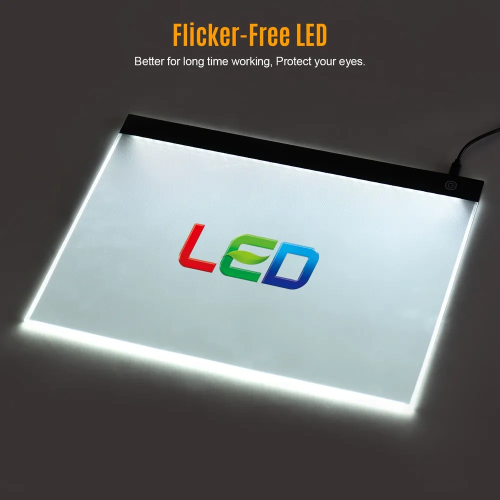 Tablette lumineuse LED A3 USB pour peinture diamant