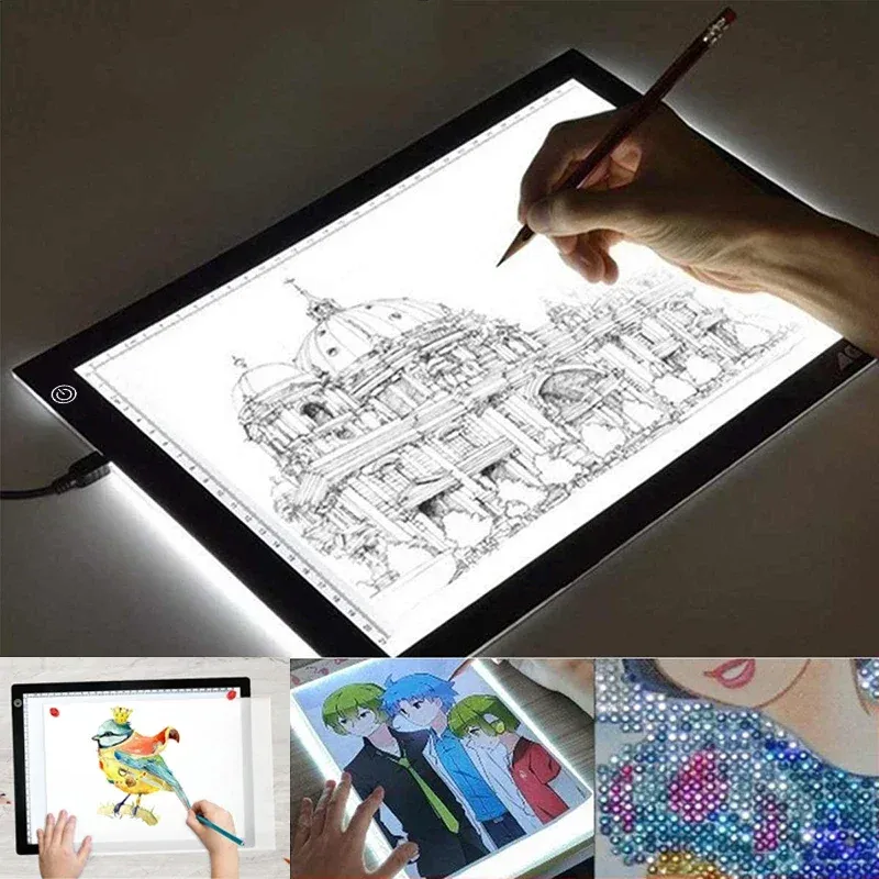 Tablette lumineuse LED A4 A3 A2 pour peinture diamant