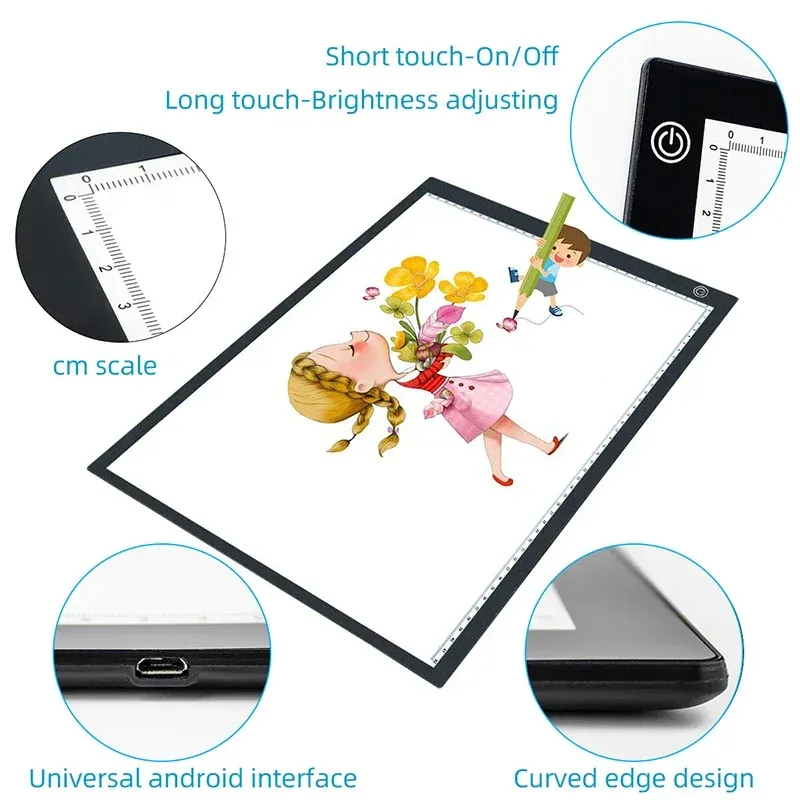 Tablette lumineuse LED A4 A3 A2 pour peinture diamant