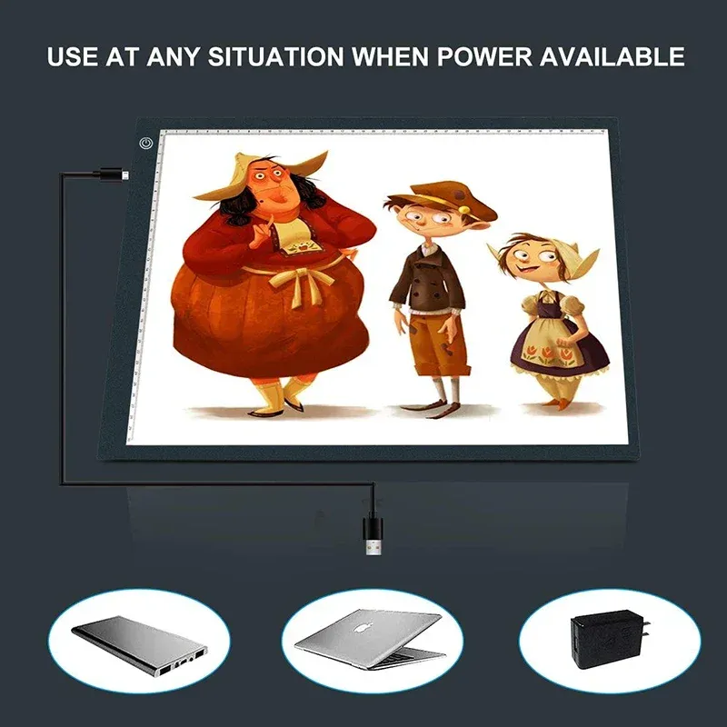 Tablette lumineuse LED A4 A3 A2 pour peinture diamant