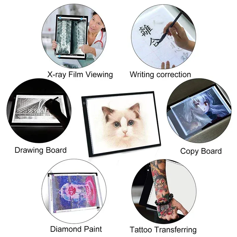 Tablette lumineuse LED A4 A3 A2 pour peinture diamant