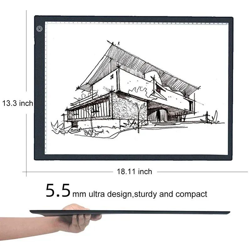 Tablette lumineuse LED A4 A3 A2 pour peinture diamant