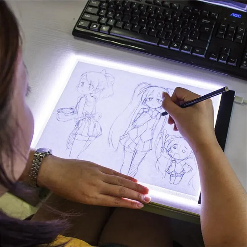 Tablette lumineuse LED A4 A5 pour peinture diamant