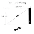 Tablette lumineuse LED A4 A5 pour peinture diamant – Couleur A5 Black