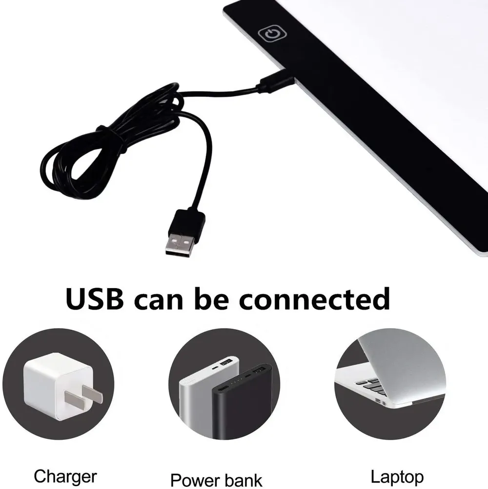 Tablette lumineuse LED A4 A5 pour peinture diamant