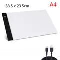 Tampon lumineux LED A3 A4 A5 intensité réglable – Couleur A4(33.5x23.5cm)