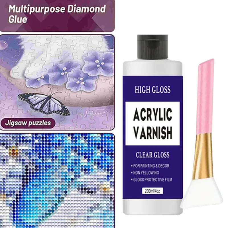 Vernis brillant pour peinture diamant 20 à 200 ml