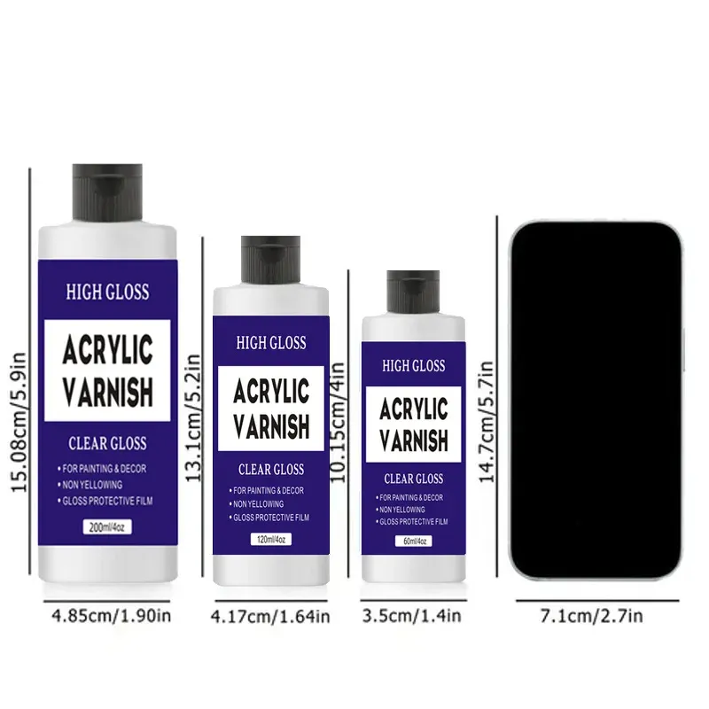 Vernis brillant pour peinture diamant 20 à 200 ml